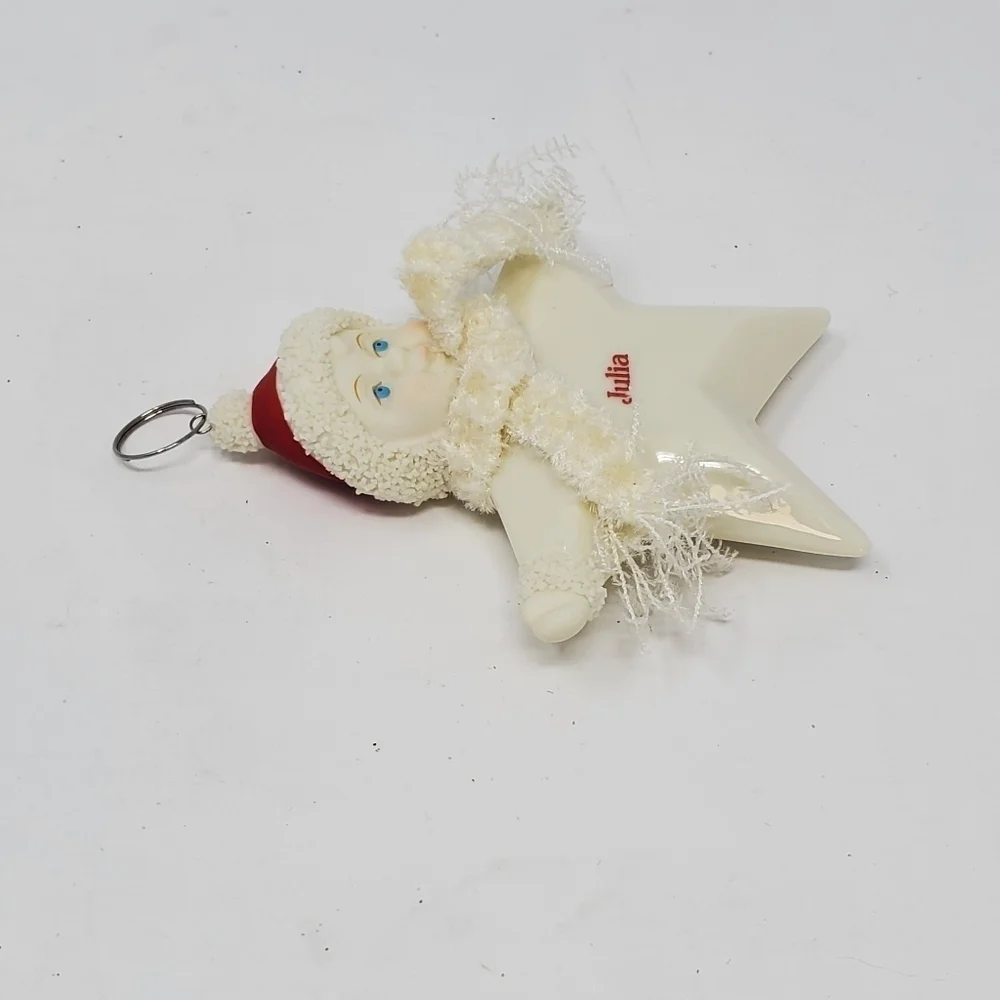 SNOWBABIES DEPT 56 STAR CHRISTMAS ORNAMENT MONOGRAM JULIA HOLIDAY COLLECTIBLE